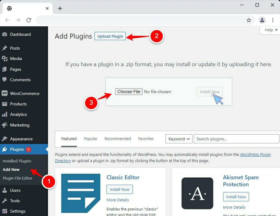 Upload and Install WordPress Plugin