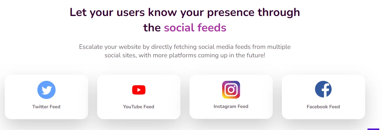 WP Social Ninja Featres Social Feeds