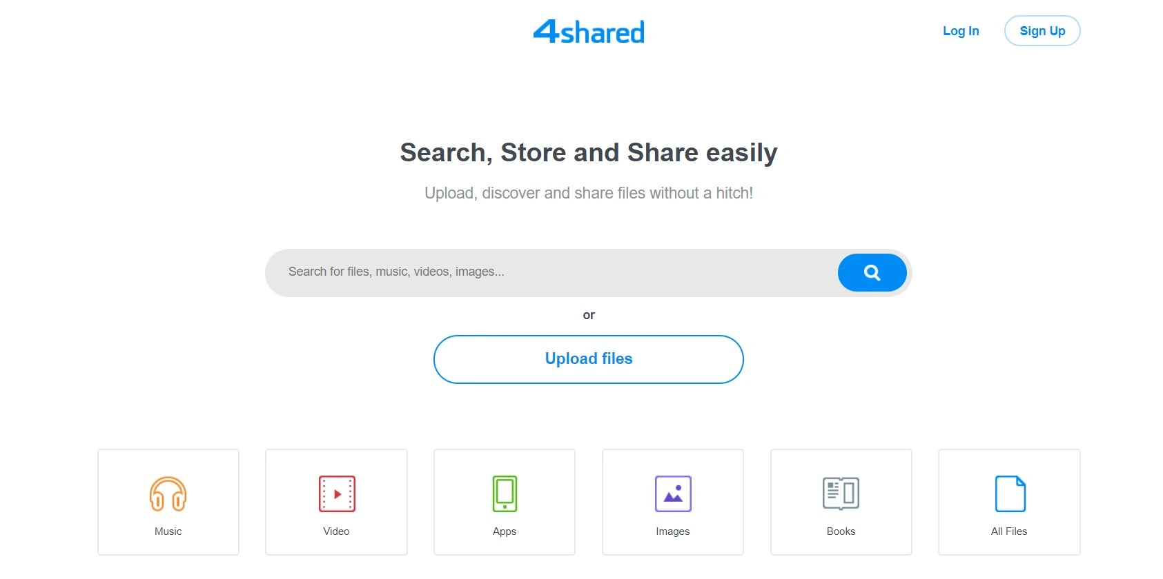 4Shared file storage and file sharing tool