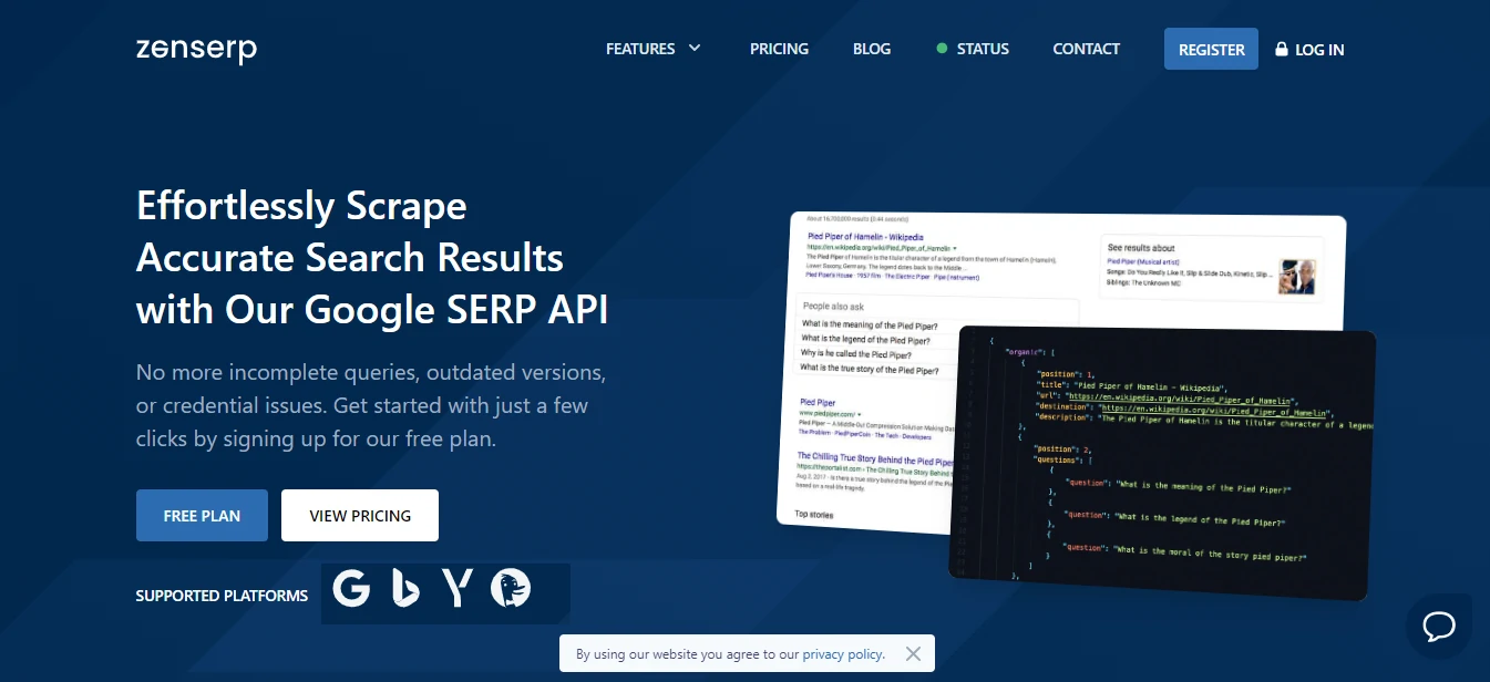 Best SERP APIs Zenserp