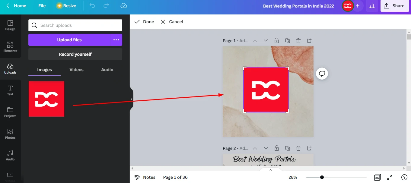 Canva Drag And Drop
