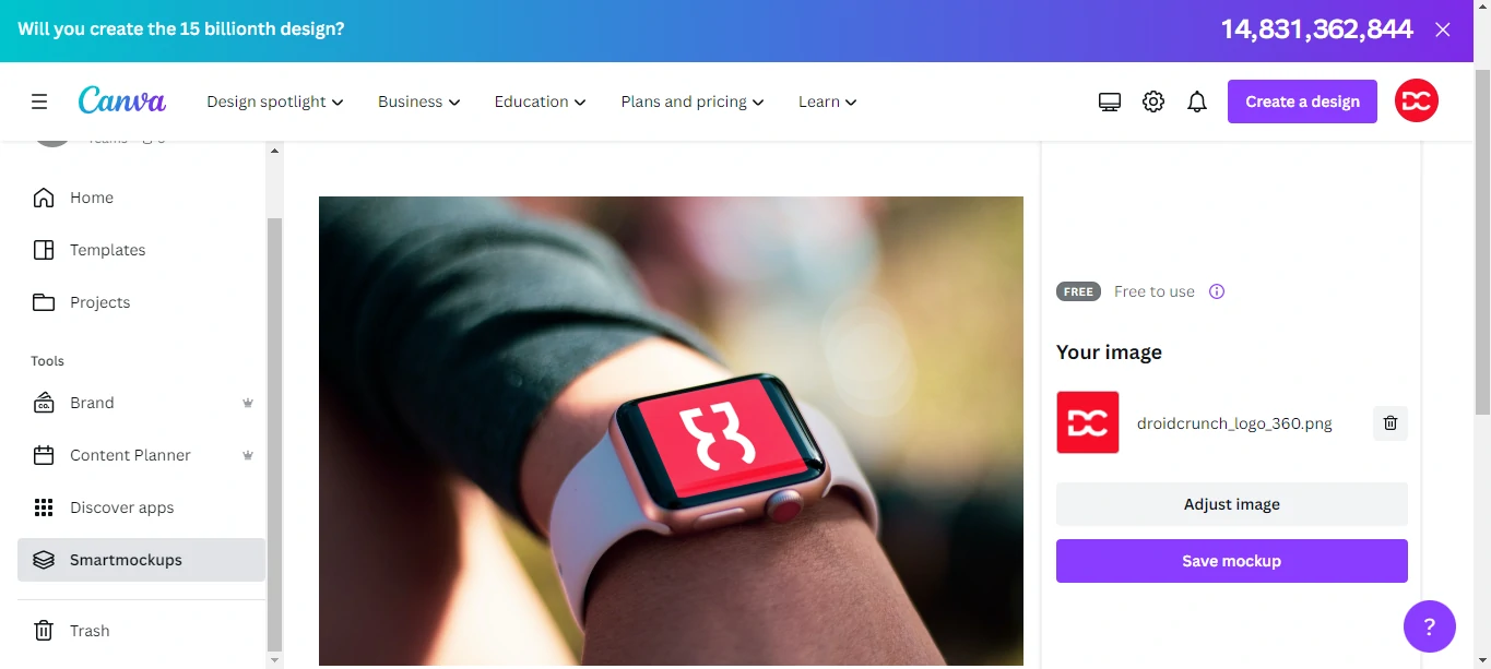 Canva Smart Mockups Watch