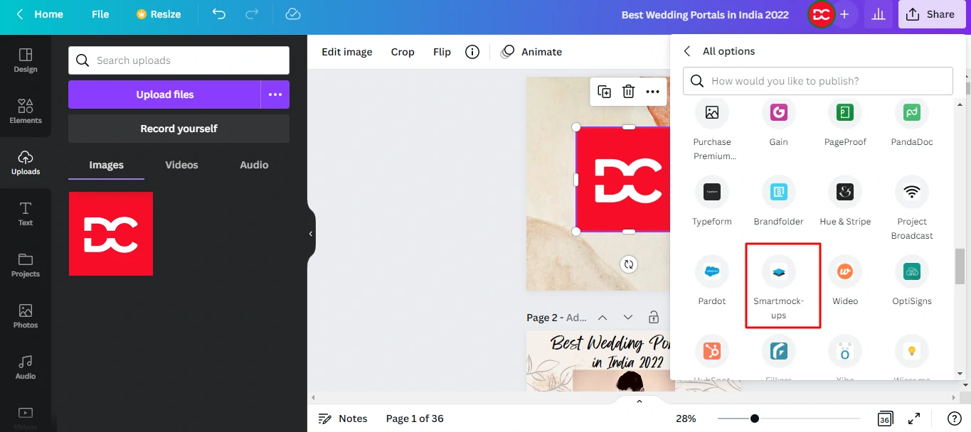 Canva Smart Mockups