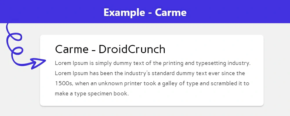 Best Fonts for Websites - Carme