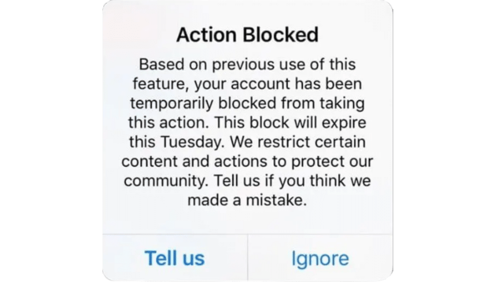Instagram Action Block