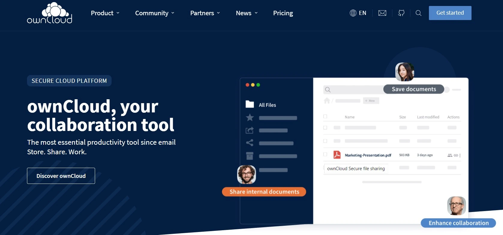 Owncloud collaboration tool
