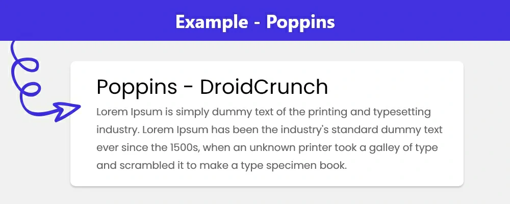 Best Fonts for Websites - Poppins