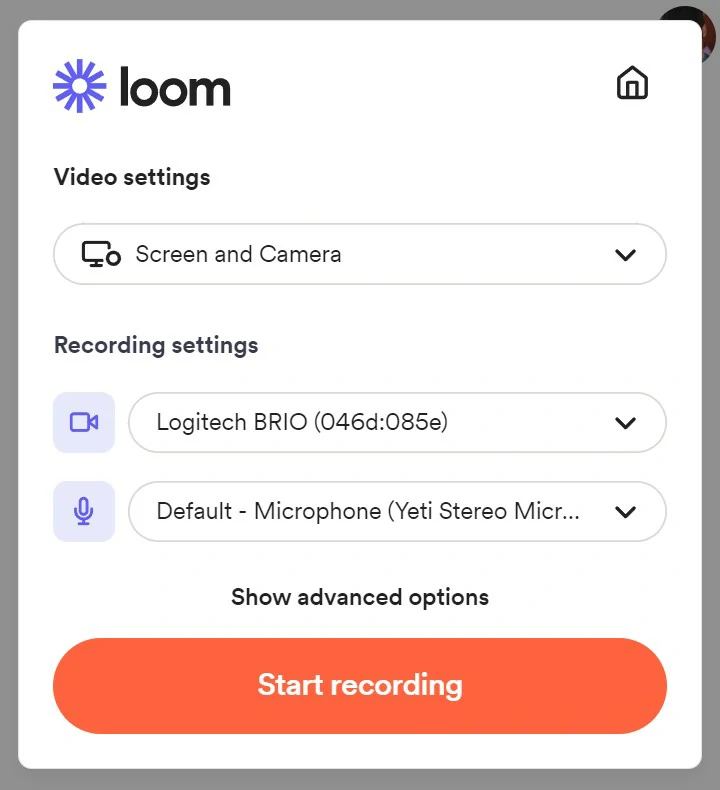 Recording with Loom