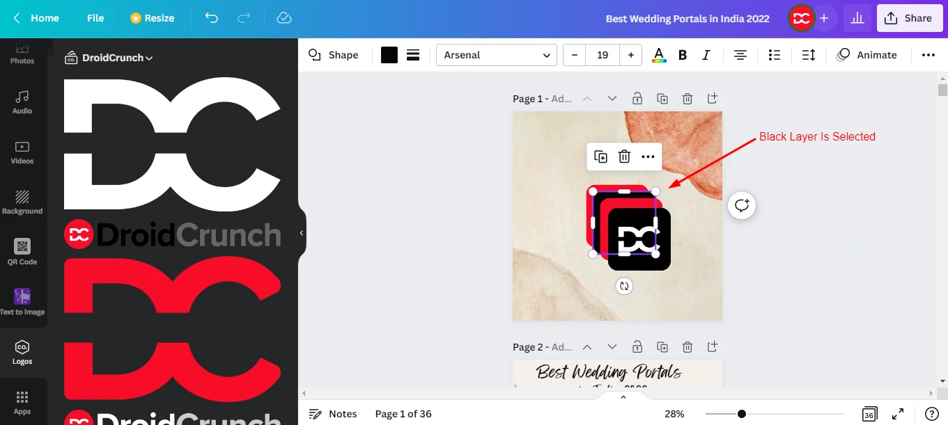 Select Layer Behind