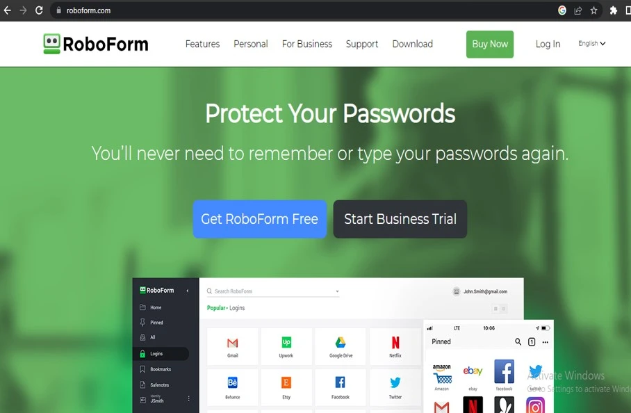 RoboForm is a password manager