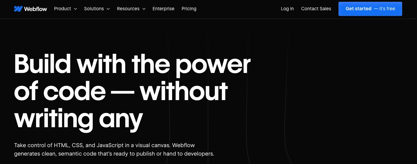 Webflow Homepage
