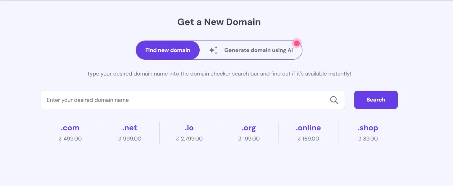 Hostinger Horizons built in domain_2_11zon