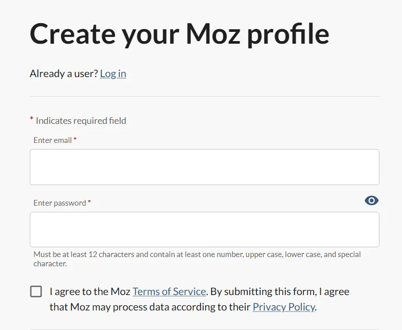 Moz Pro create account_4_11zon