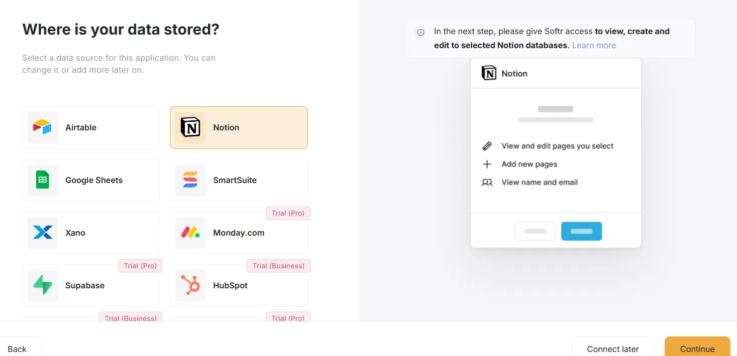 Softr connect your data source_4_11zon