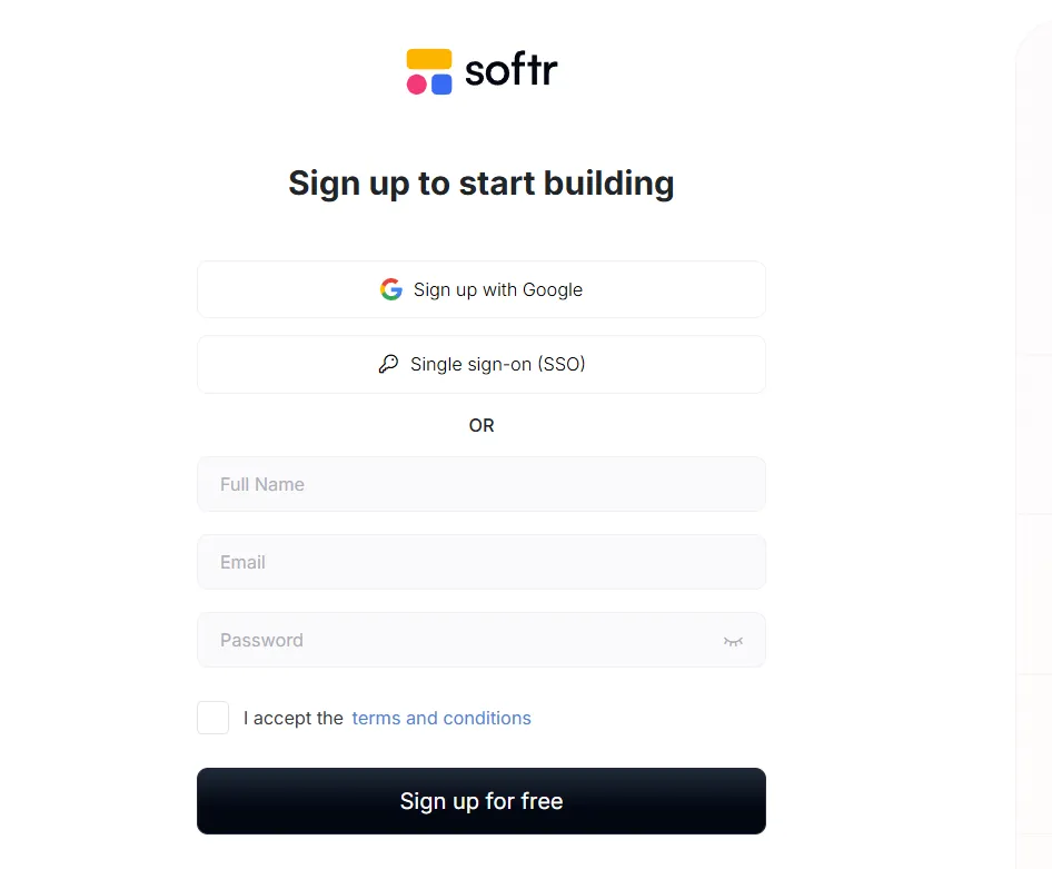 Softr sign up_12_11zon