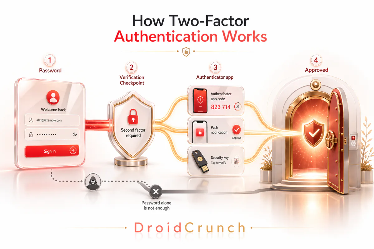 How two-factor authentication works step by step